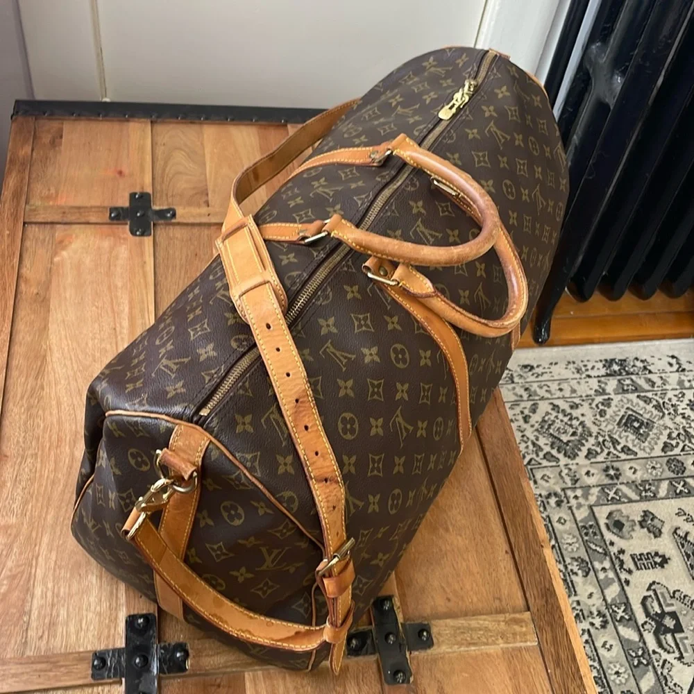 Louis Vuitton Bandouliere Keepall 55 Travel Bag.